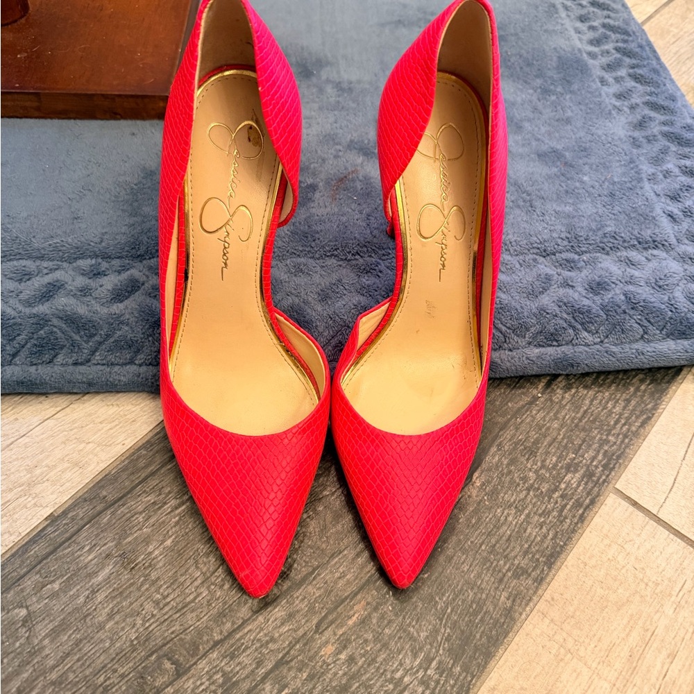 Summer Jessica Simpson Vibrant Hot Sexy Go Get EM Heels 7.5